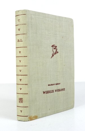 LEŚMIAN Bolesław - Poems selected. Warsaw 1955; Czytelnik. 16d, p. 288, plate 1 oryg. oryg....