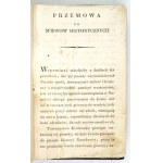 NIEMCEWICZ J. U. - Śpiewy historyczne. Wyd. II. 1818. (Brak 4 tablic)