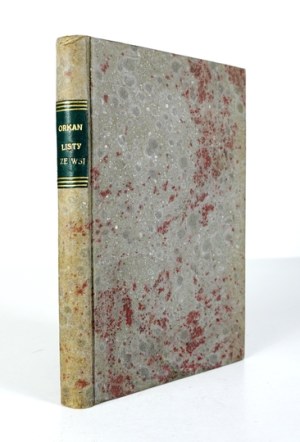 ORKAN Władysław - Letters from the countryside. Vol. 1. Warsaw 1925; Gebethner and Wolff. 16d, pp. 178, [2]. Opr. cart....