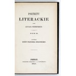 SIEMIEŃSKI L. - Portrety literackie. T. 1-3. 1865-1868