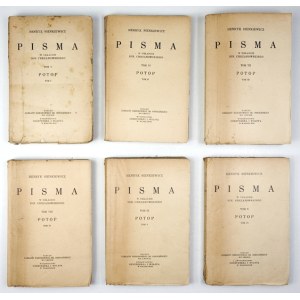 SIENKIEWICZ Henryk – Potop. Powieść. T. 1-6. Lwów 1929