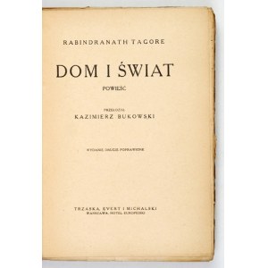 TAGORE Rabindranath – Dom i świat. 1922
