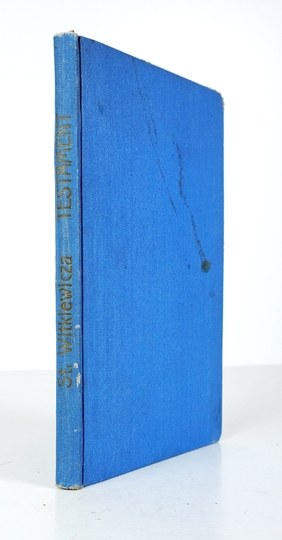WITKIEWICZ Stanisław - Testament. Exceptions from letters to sister... 1922