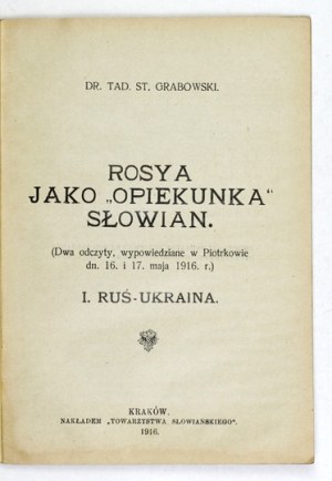 GRABOWSKI T. S. - Rosya as 