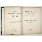 STARODAWNE prawa polskiego pomniki. T. 6. 1881