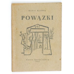 KLIMEK Karol - Powązki. Przewodnik po cmentarzu. Warszawa 1948. Nasza Księgarnia. 16d, s. 142, [2], plan rozkł....
