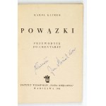 KLIMEK Karol - Powązki. Przewodnik po cmentarzu. Warszawa 1948. Nasza Księgarnia. 16d, s. 142, [2], plan rozkł....
