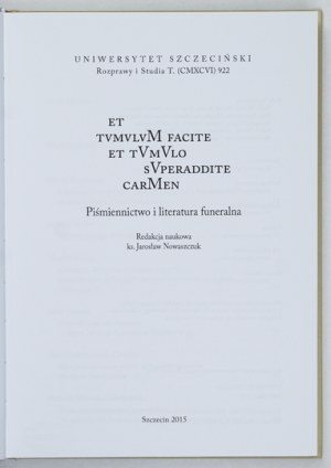 NOWASZCZUK J. - Funerary writing and literature.
