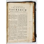 MSZAŁ Rzymski. Augsburg 1751. Z dodatkiem dotyczącym patronów Polski.