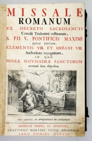 The Roman Missal. Augsburg 1751. with an appendix concerning the patron saints of Poland.