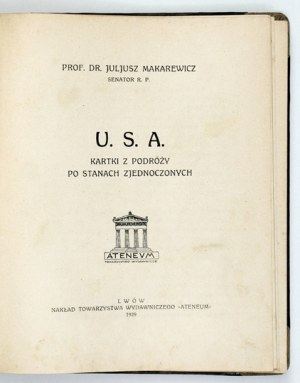 MAKAREWICZ J. - U.S.A. Cards from travels in the United States. 1929