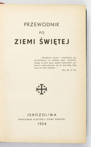 GUIDE to the Holy Land. Jerusalem 1935
