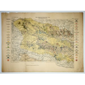 OŚWIĘCIM, Chrzanów, Krzeszowice. Mapa geologiczna krakowskiego okręgu. Części szczegółowej arkusz pierwszy. Atlas geolog...