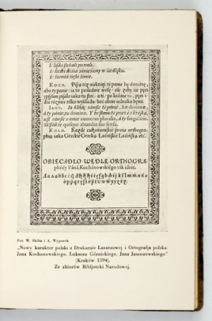 BYSTROŃ Jan St[anislaw] - Man and the book. 1935