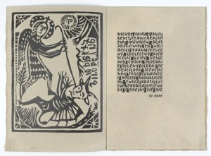 WOWRO Jędrzej - Archangel Michael casting down the Antichrist to hell - bibliophile print.