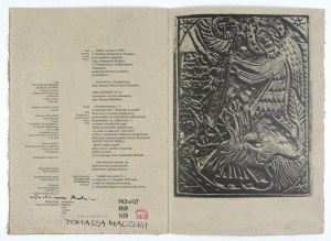 WOWRO Jędrzej - Archangel Michael casting down the Antichrist to hell - bibliophile print.