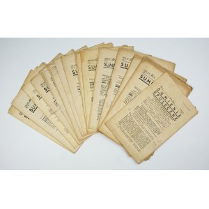 SUMIENIE Społeczne. Zestaw 22 numerów z l. 1936-1939