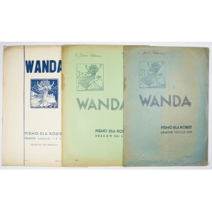 WANDA. Pismo dla kobiet. Nr 1-3. Kraków 1939.