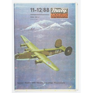MAŁY Modelarz. Nr 11-12/1988: Ciężki samolot bombowy B-24 Liberator.