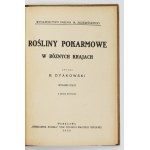 DYAKOWSKI B. – Rośliny pokarmowe w różnych krajach. 1928