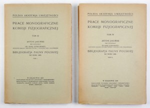 JAKUBSKI A. - Bibljografja fauny polskiej do 1880. t. 1-2. 1928