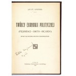 LEWIŃSKI J. – Twórcy ekonomji politycznej (Fizjokraci, Smith, Ricardo). 1920