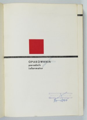 PACKAGING. Handbook, guide. Patterns of packaging and advertising prints