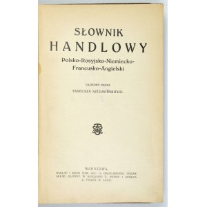 Słownik handlowy polsko-rosyjsko-niemiecko-francusko-angielski [1914]