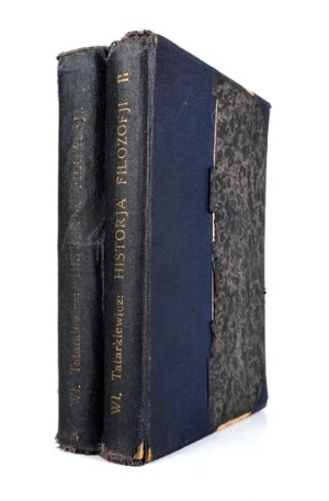 TATARKIEWICZ IN. - History of philosophy. Vol. 1-2. 1931. 1st ed. copy of Maria Sklodowska-... brother.