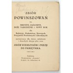ZBIÓR powinszowań na imieniny, zaślubiny, Boże Narodzenie i Nowy Rok...1945