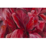 Hanna Rozpara (b. 1990, Sosnowiec), Red irises, 2025