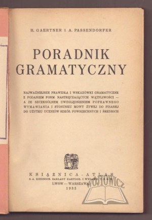 GAERTNER H. and PASSENDORFER A., Grammar Guide.