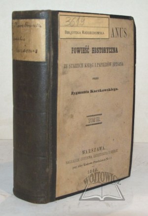 KACZKOWSKI Zygmunt, Sodalis marianus. A historical novel from old books and papers written down.