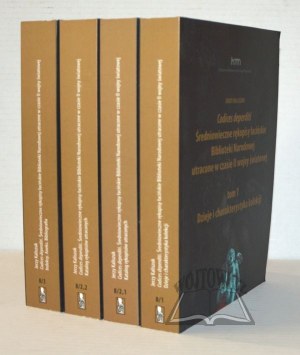 KALISZUK Jerzy, Codices deperditi. Medieval Latin manuscripts of the National Library lost during World War II.