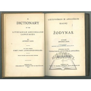 LALIS Antanas, Lietuviškos ir angliškos kalb&#371; żodynas.