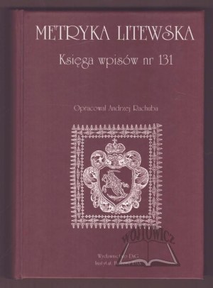 Lithuanian METRICS. Book of entries No. 131.