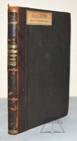 MORAWSKI Teodor, Abecadło pointer to the History of the Polish Nation.