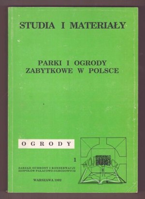 PARKS and historic gardens in Poland. Condition 1991.