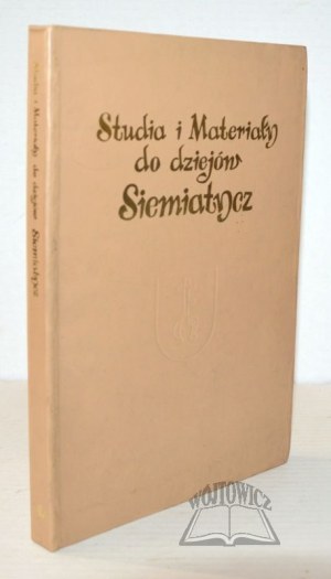 STUDIES and materials for the history of Siemiatycze.