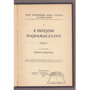 Z DZIEJÓW Hajdamaczyzny.
