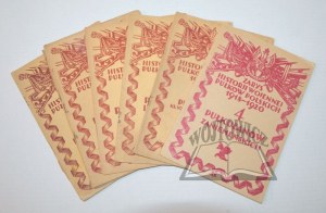 OVERVIEW of the war history of the Polish regiments 1918 - 1920. 9 notebooks.