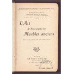 BAYARD Emilie, L Art de Reconnaitre les Meubles anciens.