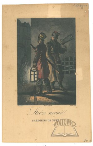 NORBLIN John Peter; DEBUCOURT Philibert-Louis, Watchmen of the night. Gardiens de nuit.