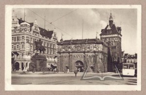(GDAŃSK). Danzig. Hohes Tor und Stockturm.