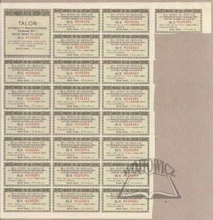 4.(OBLIGATION). Republic of Poland. Bond 4 1/2% Internal State Loan 1937.