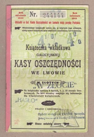 9a.BOOK of contributions of the Galician Savings Bank in Lviv.