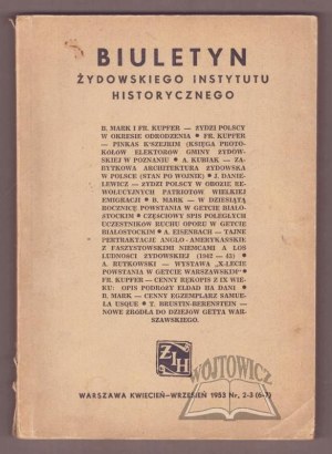 BIULETIN of the Jewish Historical Institute.