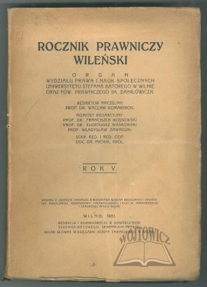 Vilnius LEGAL ANNUAL. R. V.