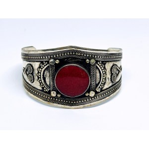 Silver plated Eastern style bracelet