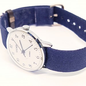 Men's Sekonda 19 Jewels Mechanical Chrome 34mm Watch